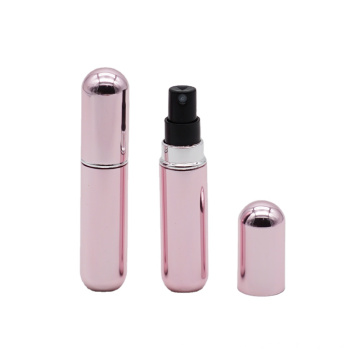 Bouteille de testeur de parfum en aluminium rose brillant 5 ml